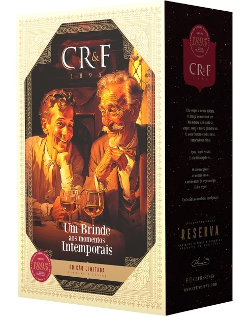 Garcias - Vinhos e Bebidas Espirituosas - AGUARDENTE C.R.& F. RESERVA COM BALÃO NOVA IMAGEM 1