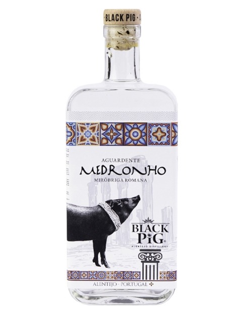 Garcias - Vinhos e Bebidas Espirituosas - AGUARDENTE MEDRONHO BLACK PIG 1