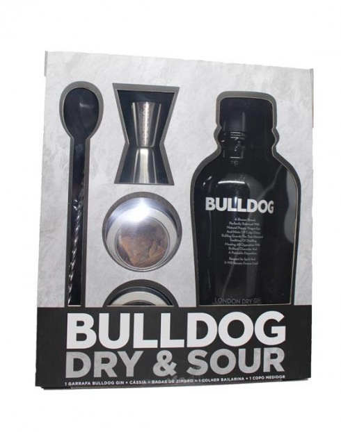 Garcias - Vinhos e Bebidas Espirituosas - GIN BULLDOG LONDON PACK DRY & SOUR  1