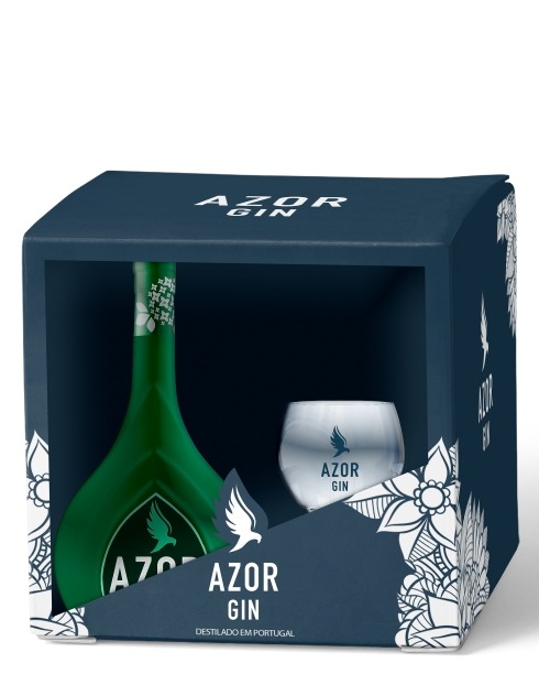 Garcias - Vinhos e Bebidas Espirituosas - GIN AZOR DRY COM COPO 1