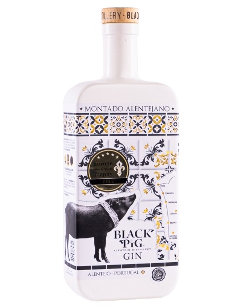 Garcias - Vinhos e Bebidas Espirituosas - GIN BLACK PIG MONTADO ALENTEJANO 0,50 1