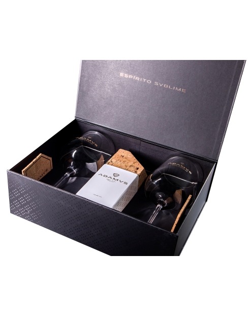 Garcias - Vinhos e Bebidas Espirituosas - GIN ADAMUS PACK NATAL 1 GARRAFA GIN + 2 COPOS 1