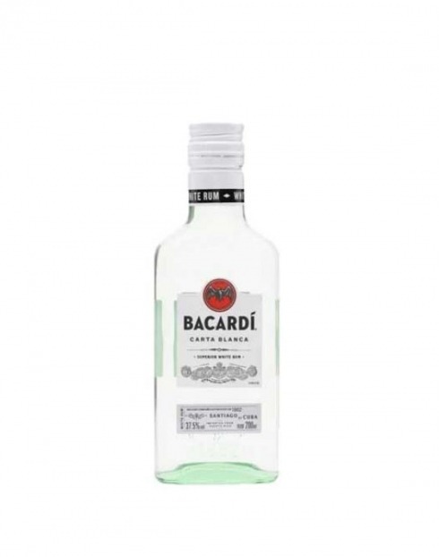 Garcias - Vinhos e Bebidas Espirituosas - RUM BACARDI CARTA BLANCA 35CL MINIATURA 1