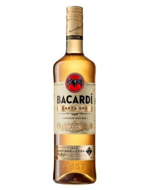 Garcias - Vinhos e Bebidas Espirituosas - RUM BACARDI CARTA ORO 1L 1
