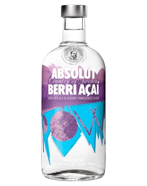Garcias - Vinhos e Bebidas Espirituosas - VODKA ABSOLUT BERRY AÇAI  1