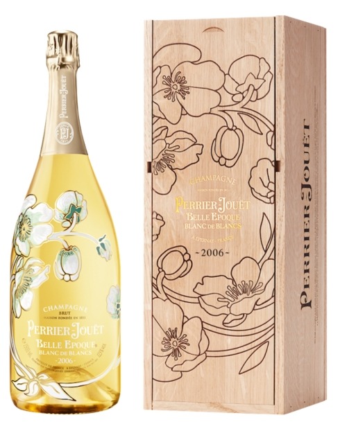 Garcias - Vinhos e Bebidas Espirituosas - CHAMPANHE PERRIER JOUET BLANCS DE BLANCS WOODEN 2006 3L 1