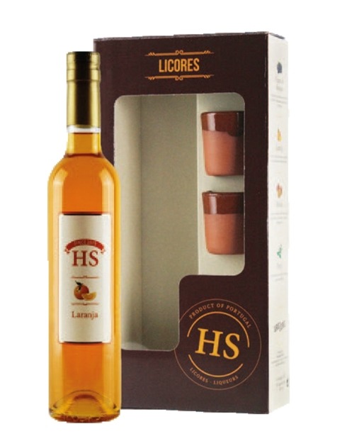 Garcias - Vinhos e Bebidas Espirituosas - LICOR HS LARANJA C/2 COPOS 1