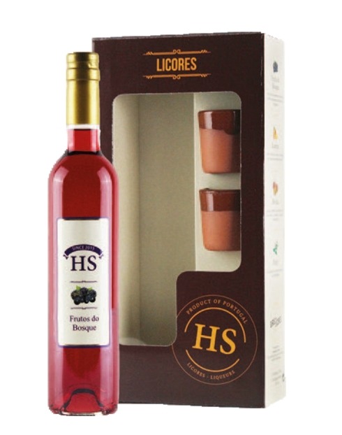 Garcias - Vinhos e Bebidas Espirituosas - LICOR HS FRUTOS DO BOSQUE C/2COPOS 1