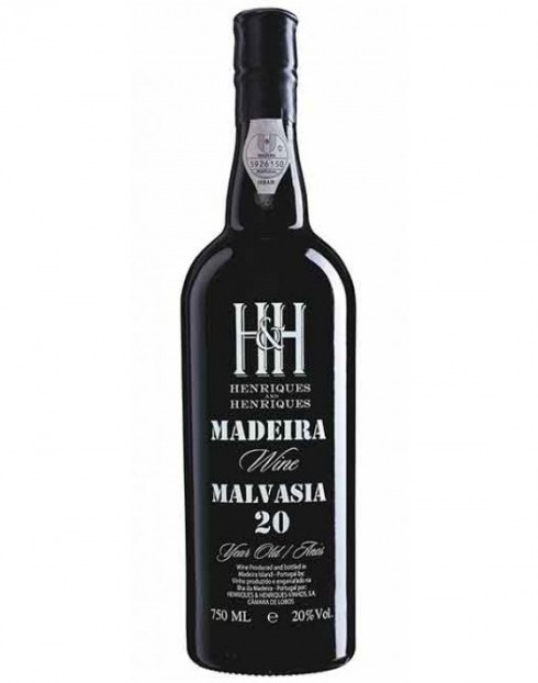 Garcias - Vinhos e Bebidas Espirituosas - VINHO MADEIRA H & H MALVASIA 20 ANOS  1 Imagem Zoom