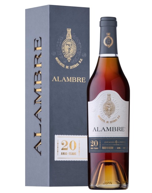 Garcias - Vinhos e Bebidas Espirituosas - VINHO MOSCATEL SETÚBAL ALAMBRE 20 ANOS C/ CAIXA 1