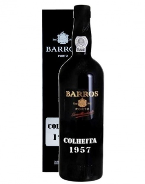 Garcias - Vinhos e Bebidas Espirituosas - VINHO PORTO BARROS COLHEITA 1957 C/ ESTOJO  1