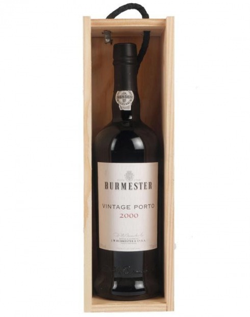 Garcias - Vinhos e Bebidas Espirituosas - VINHO PORTO BURMESTER VINTAGE 2000 CX. MADEIRA 1