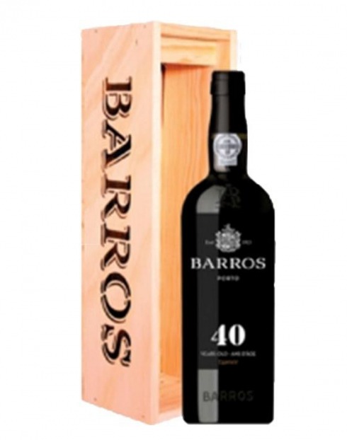 Garcias - Vinhos e Bebidas Espirituosas - VINHO PORTO BARROS 40 ANOS CX. MADEIRA 1