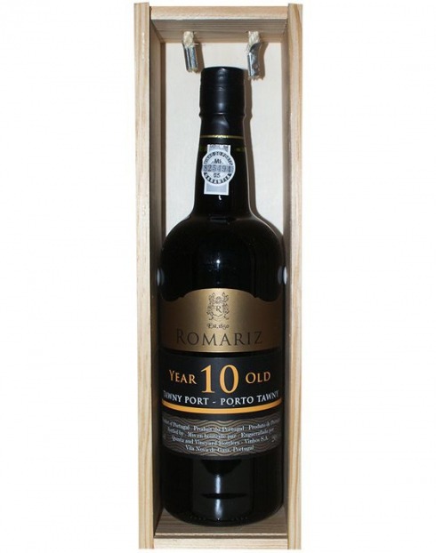Garcias - Vinhos e Bebidas Espirituosas - VINHO PORTO ROMARIZ TAWNY 10 ANOS CX.MAD IND. 1