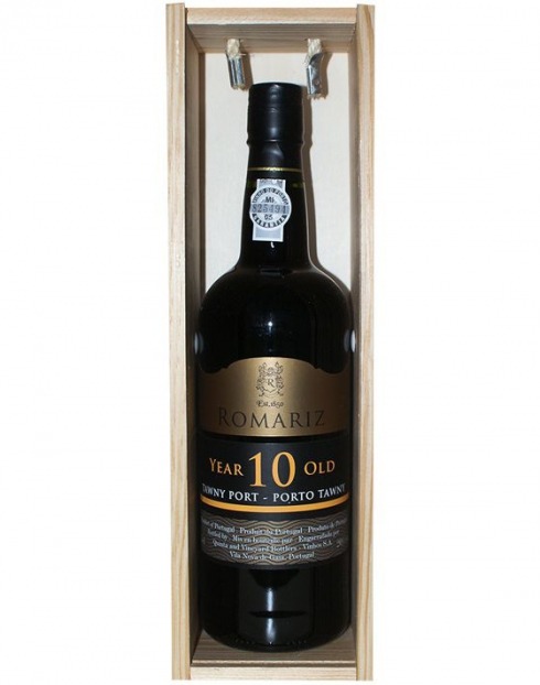 Garcias - Vinhos e Bebidas Espirituosas - VINHO PORTO ROMARIZ TAWNY 10 ANOS CX.MAD IND. 1