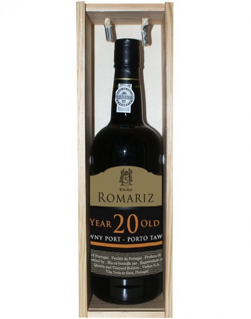 Garcias - Vinhos e Bebidas Espirituosas - VINHO PORTO ROMARIZ TAWNY 20 ANOS CX.MAD IND.  1