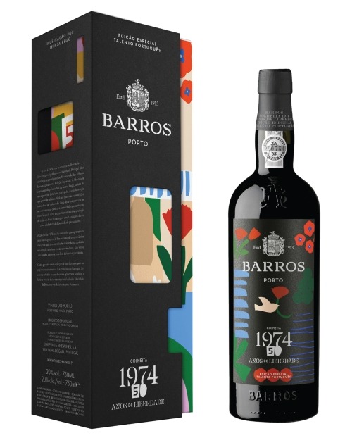 Garcias - Vinhos e Bebidas Espirituosas - VINHO PORTO BARROS COLHEITA 1974 ED. 25 ABRIL C/ CAIXA 1