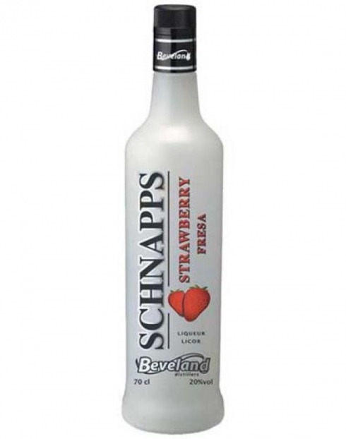 Garcias - Vinhos e Bebidas Espirituosas - SCHNAPPS BV LAND MORANGO 70cl 1