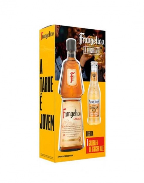 Garcias - Vinhos e Bebidas Espirituosas - LICOR FRANGELICO E GINGER ALE PACK 1