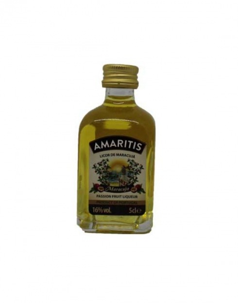 Garcias - Vinhos e Bebidas Espirituosas - LICOR MARACUJA AMARITIS MINIATURA 1