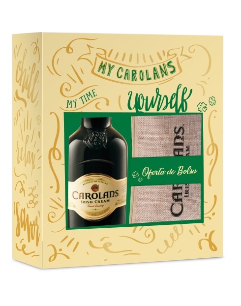 Garcias - Vinhos e Bebidas Espirituosas - LICOR IRISH CAROLANS C/ BOLSA 1