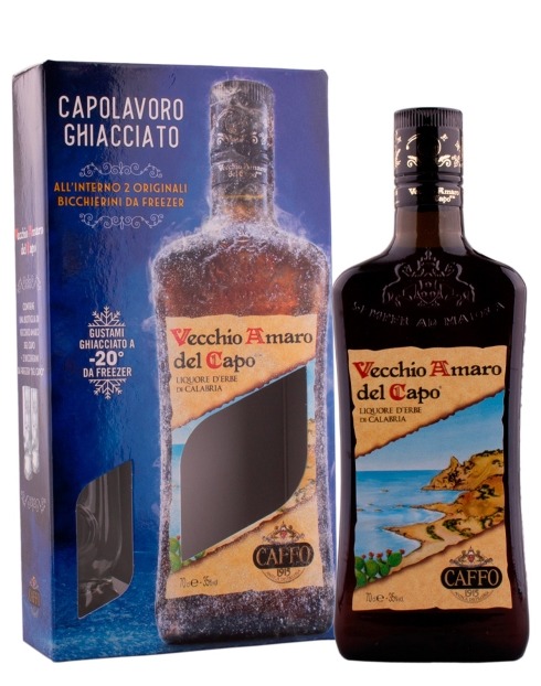 Garcias - Vinhos e Bebidas Espirituosas - AMARO CAFFO VECCHIO DEL CAPO COM COPOS  1
