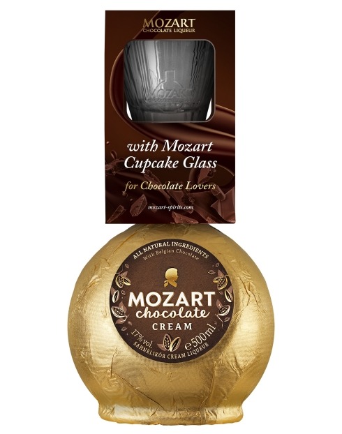 Garcias - Vinhos e Bebidas Espirituosas - LICOR MOZART CHOCOLATE GOLD C/ COPO 1