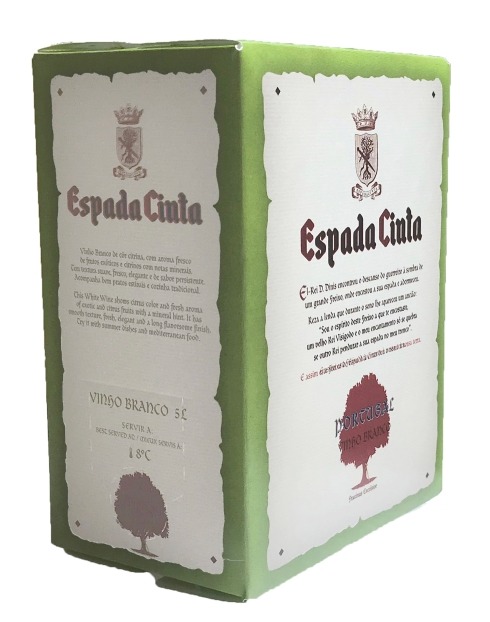 Garcias - Vinhos e Bebidas Espirituosas - VINHO ESPADA CINTA BAG IN BOX BRANCO 5 LT  1