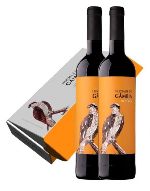 Garcias - Vinhos e Bebidas Espirituosas - VINHO HERDADE DE GÂMBIA RESERVA TINTO CONJ 2GFS 1