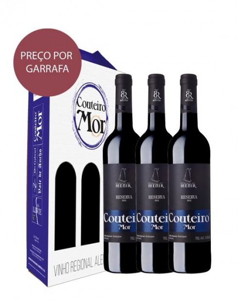 Garcias - Vinhos e Bebidas Espirituosas - VINHO COUTEIRO MOR RESERVA TINTO 2013 CX.CARTÃO 3 1