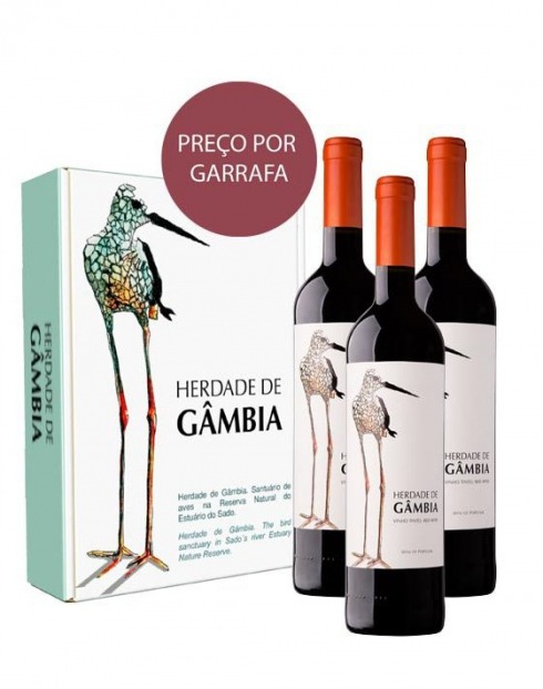 Garcias - Vinhos e Bebidas Espirituosas - VINHO HERDADE DA GÂMBIA TINTO 2018 CX CARTÃO 3 1