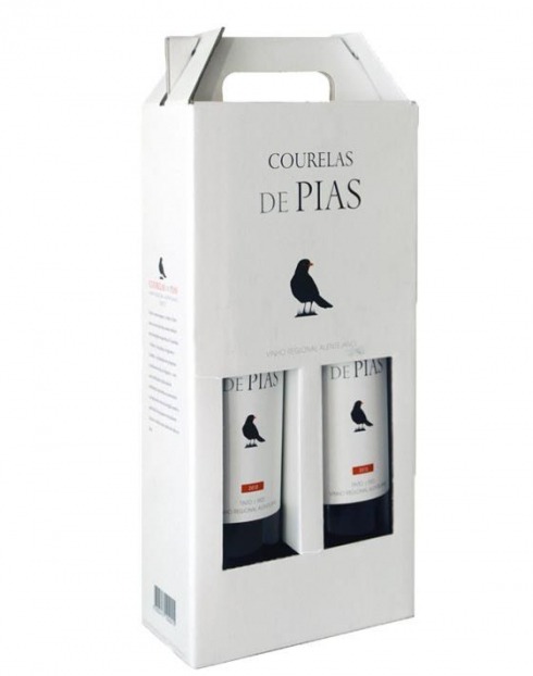 Garcias - Vinhos e Bebidas Espirituosas - VINHO COURELAS DE PIAS TINTO CONJ. 2GFS 1