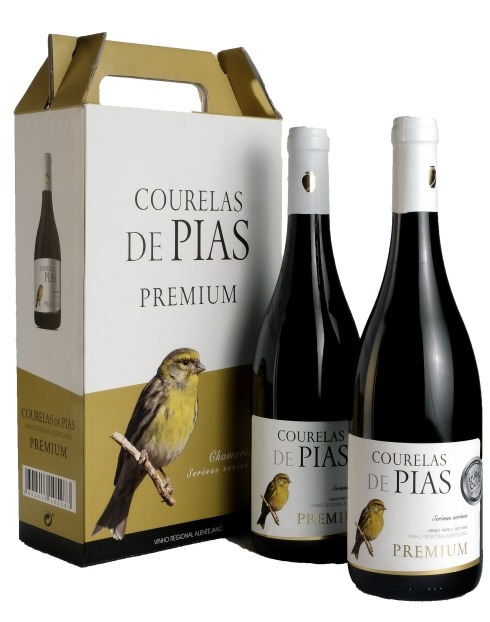 Garcias - Vinhos e Bebidas Espirituosas - VINHO COURELAS DE PIAS PREMIUM TINTO CONJ.2GFS 1 Imagem Zoom