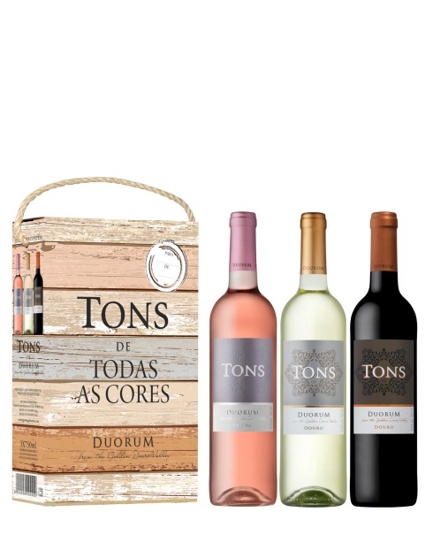 Garcias - Vinhos e Bebidas Espirituosas - VINHO TONS DE DUORUM TRIPACK TINTO, BRANCO E ROSÉ CONJUNTO 3 GARRAFAS 1