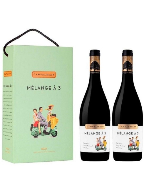 Garcias - Vinhos e Bebidas Espirituosas - VINHO QUINTA CARVALHAIS MELANGE A TROIS CONJ.2GF 1