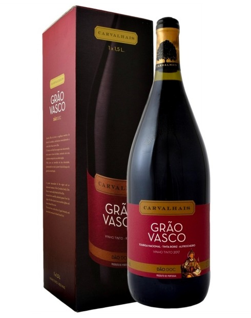 Garcias - Vinhos e Bebidas Espirituosas - VINHO DÃO GRÃO VASCO TINTO 2017 CAIXA INDIVIDUAL 1,5L 1