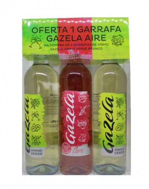 Garcias - Vinhos e Bebidas Espirituosas - VINHO VERDE GAZELA (CONJUNTO 2GF BRANCO + 1 GF AIRE) 1 Imagem Zoom