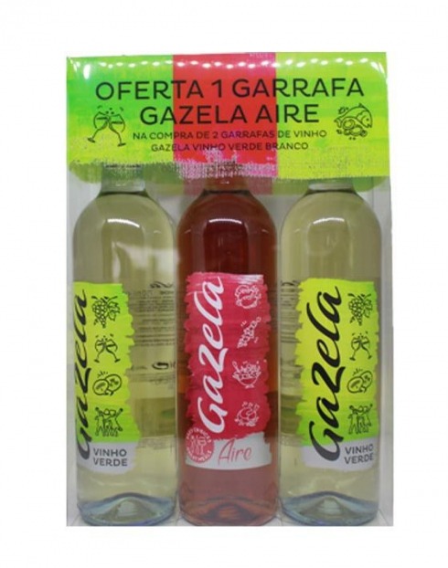 Garcias - Vinhos e Bebidas Espirituosas - VINHO VERDE GAZELA (CONJUNTO 2GF BRANCO + 1 GF AIRE) 1