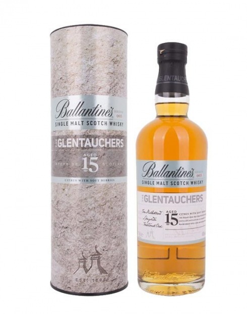 Garcias - Vinhos e Bebidas Espirituosas - WHISKY BALLANTINES 15ANOS GLENTAUCHERS C/ CAIXA 1