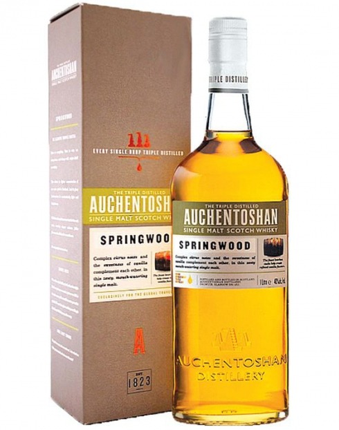 Garcias - Vinhos e Bebidas Espirituosas - WHISKY MALTE AUCHENTOSHAN SPRINGWOOD C/CX  1