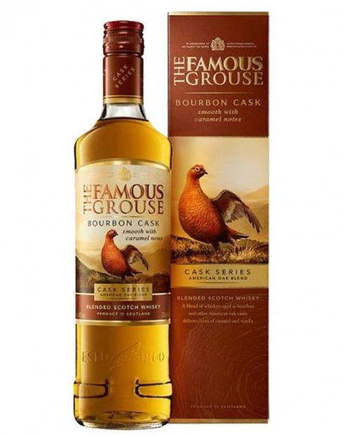 Garcias - Vinhos e Bebidas Espirituosas - WHISKY FAMOUS GROUSE BOURBON CASK C/ CAIXA 1