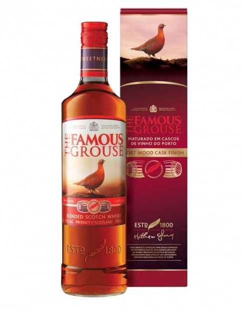 Garcias - Vinhos e Bebidas Espirituosas - WHISKY FAMOUS GROUSE PORTWOOD C/ CAIXA 1