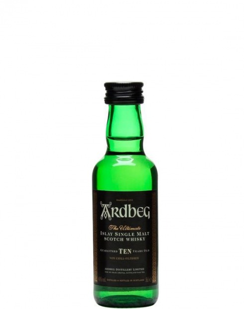 Garcias - Vinhos e Bebidas Espirituosas - WHISKY ARDBEG 10 ANOS MINIATURA 1