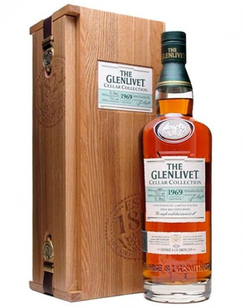 Garcias - Vinhos e Bebidas Espirituosas - WHISKY MALTE GLENLIVET CELLAR 1969 1