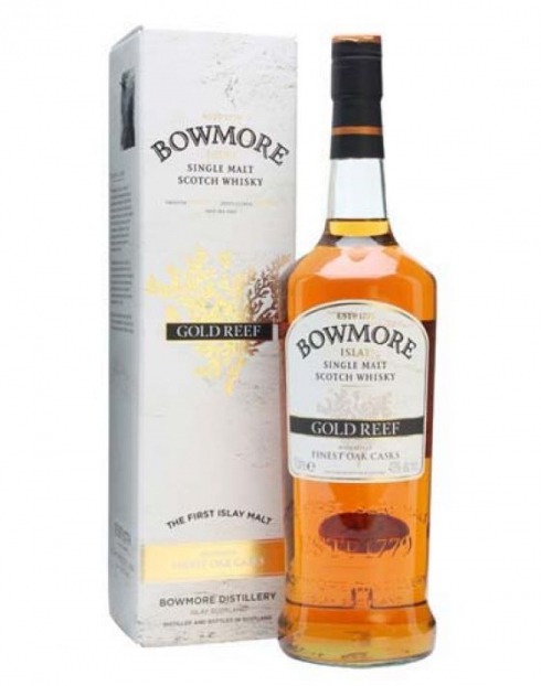 Garcias - Vinhos e Bebidas Espirituosas - WHISKY MALTE BOWMORE GOLD REEF C/CX  1