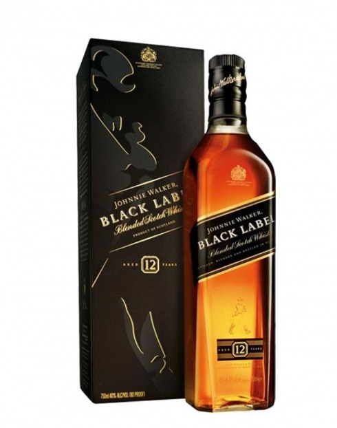 Garcias - Vinhos e Bebidas Espirituosas - WHISKY JOHNNIE WALKER BLACK LABEL C/ CX 1