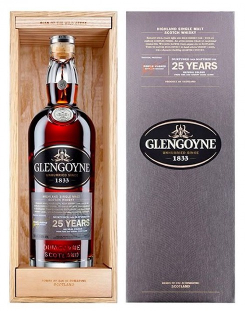 Garcias - Vinhos e Bebidas Espirituosas - WHISKY MALTE GLENGOYNE 25A C/CX MAD.  1