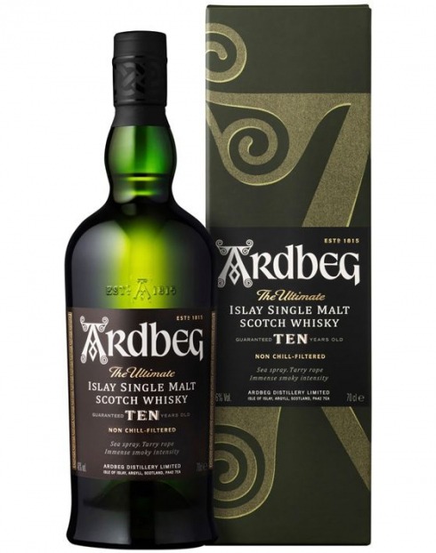 Garcias - Vinhos e Bebidas Espirituosas - WHISKY MALTE ARDBEG 10 ANOS C/CX  1