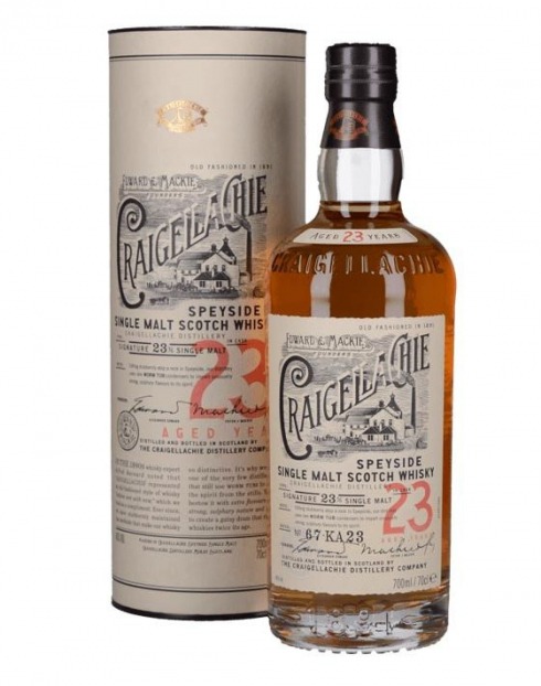 Garcias - Vinhos e Bebidas Espirituosas - WHISKY MALTE CRAIGELLACHIE 23 ANOS C/ TUBO 1