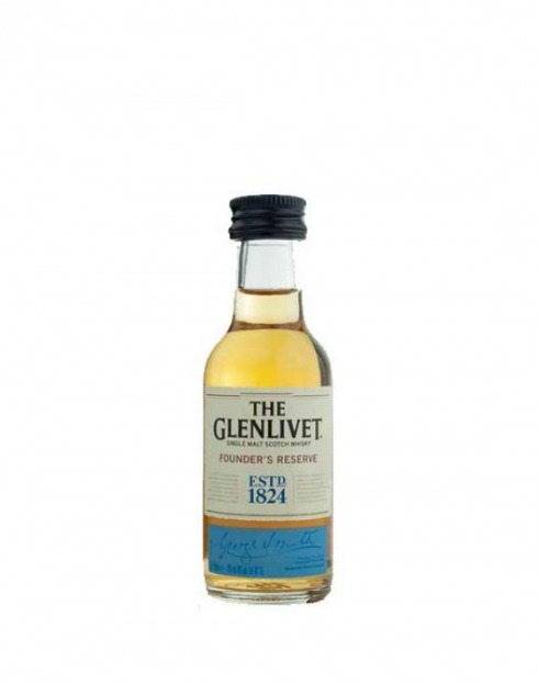 Garcias - Vinhos e Bebidas Espirituosas - WHISKY MALTE GLENLIVET FOUNDERS RESERVE MINIATURA 1